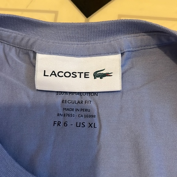 🐊 Lot of 2 Lacoste shirts size 6 (XL) EUC - Picture 2 of 3